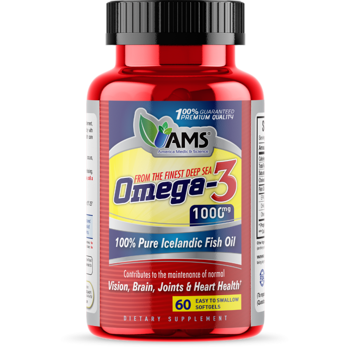 AMS OMEGA 3 - 60 Softgels - 1000mg