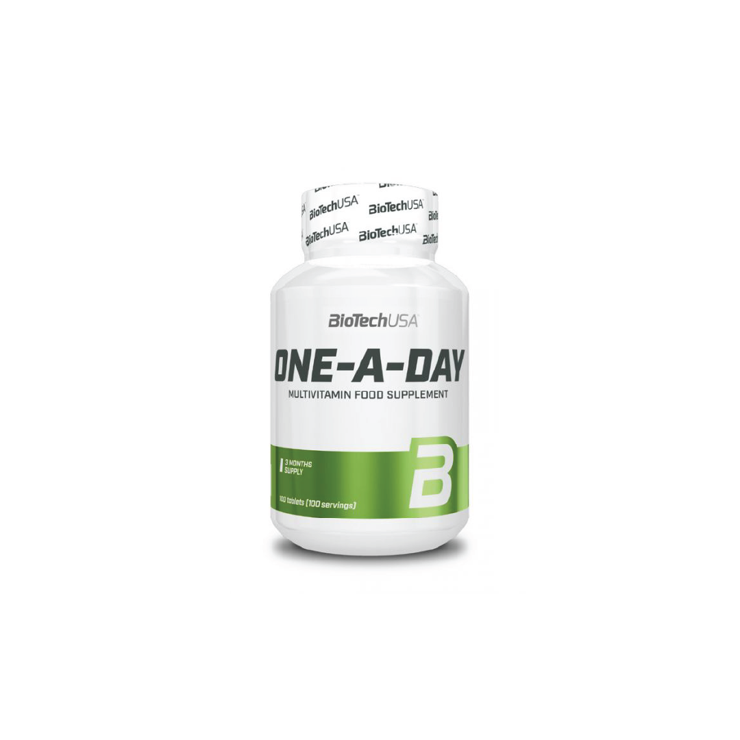 BioTechUSA One-A-Day – Multivitamines Complètes, 100 Comprimés
