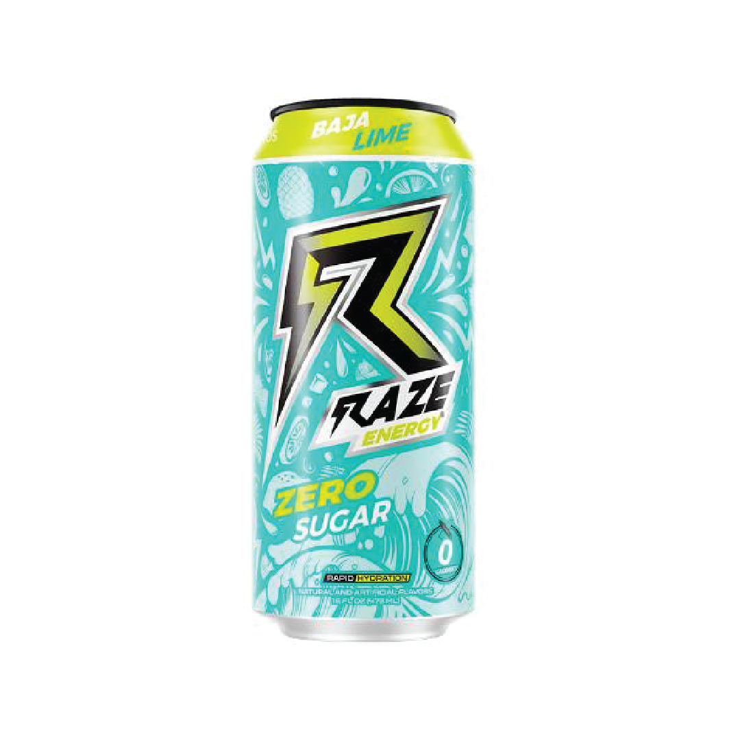 Raze Energy Drink Zero Sugar – (BCAA et électrolytes) Pack de 12 Boissons