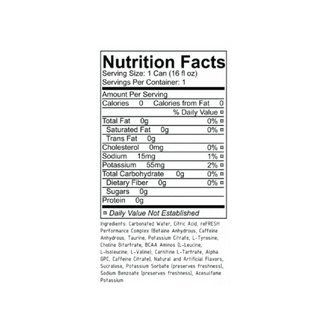 Raze Energy Drink Zero Sugar – (BCAA et électrolytes) Pack de 12 Boissons